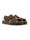 Women's Brutus Sandals Leather Height-High Slippers Brown - CAMPER - BALAAN 2