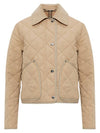 Stripe Point Collar Quilted Jacket Brown - BURBERRY - BALAAN 2