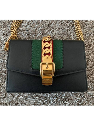 19 Chain Gold Mini Sylvie Bag - GUCCI - BALAAN 1