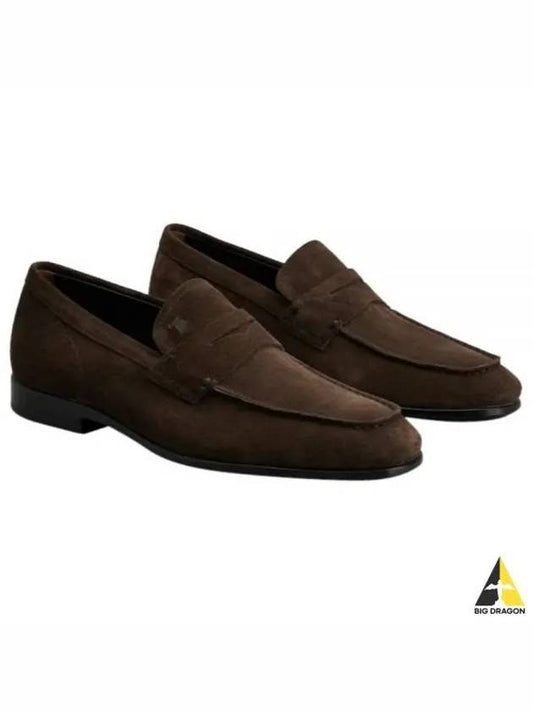 Men's Suede Penny Loafers Brown - TOD'S - BALAAN 2