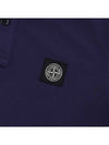 Men's Two Line Logo Patch PK Shirt Royal Blue - STONE ISLAND - BALAAN.