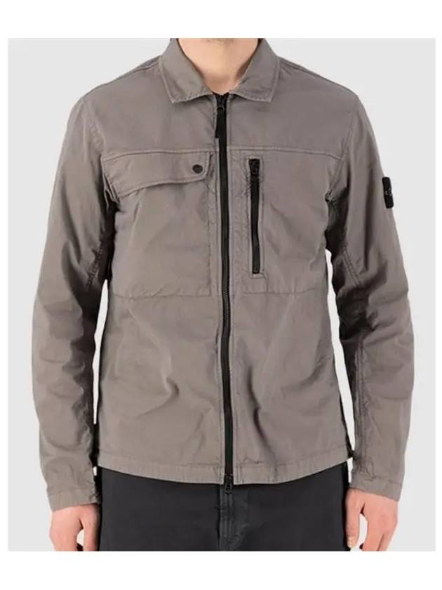 Supima Cotton Twill Stretch-TC Jacket Brown - STONE ISLAND - BALAAN 4