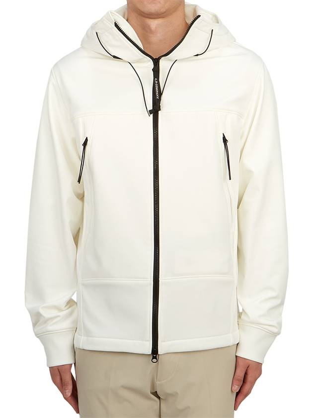 Men's Shell R Drawstring Goggle Hooded Jacket White - CP COMPANY - BALAAN 3