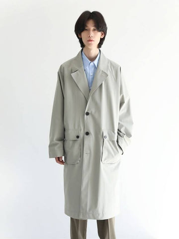 Oversized Seine Raincoat Mint Beige MCO3057 - IFELSE - BALAAN 1