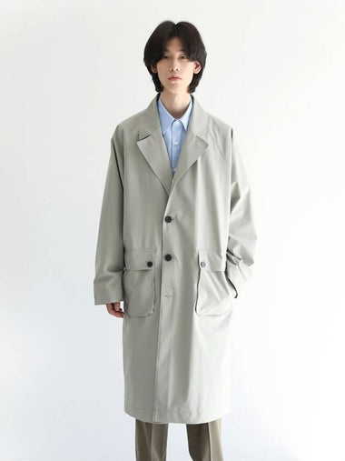 Oversized Seine Raincoat Mint Beige MCO3057 - IFELSE - BALAAN 1