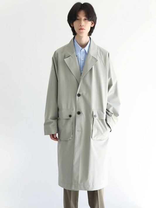 Oversized Seine Raincoat Mint Beige MCO3057 - IFELSE - BALAAN 2