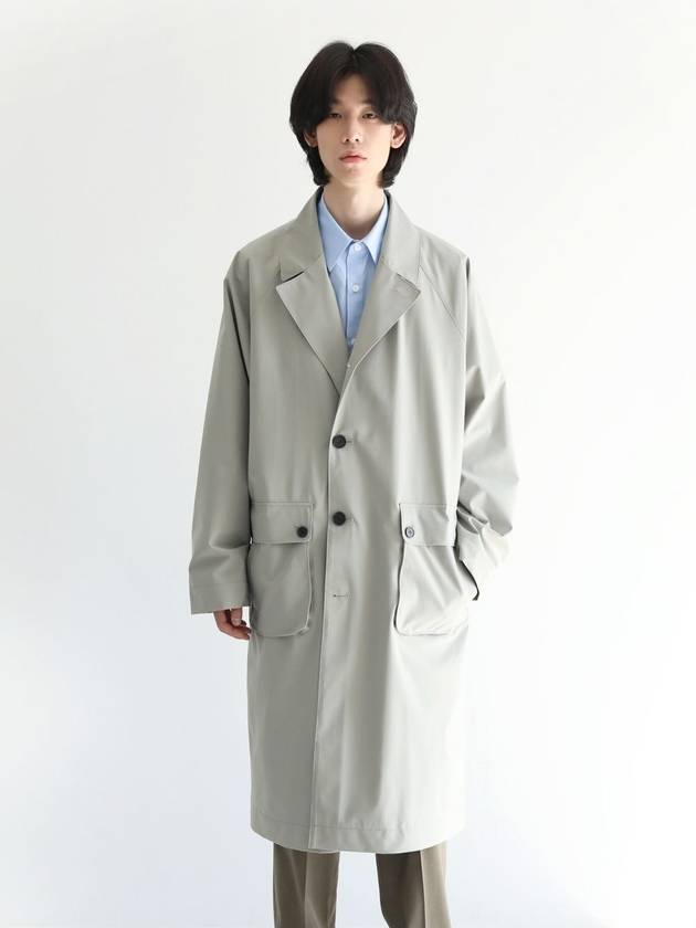 Oversized Seine Raincoat Mint Beige MCO3057 - IFELSE - BALAAN 2