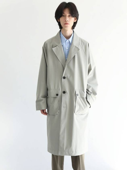 Oversized Seine Raincoat Mint Beige MCO3057 - IFELSE - BALAAN 1