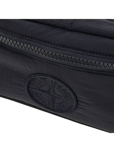 Compass Motif Pouch Bag Black - STONE ISLAND - BALAAN 7