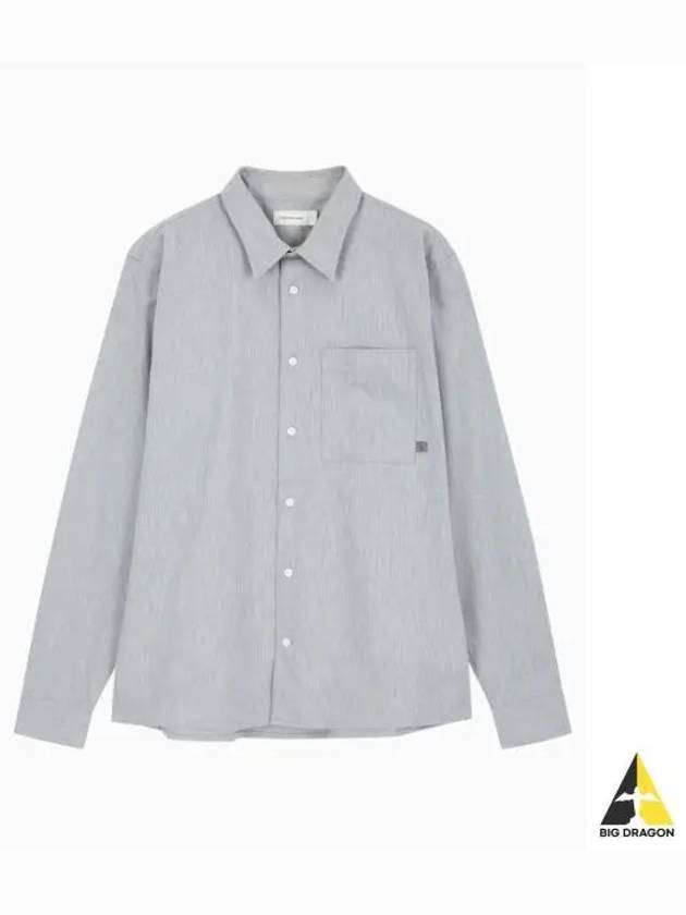 JEANS Men s Melange Utility Shirt Gray J326189P6G - CALVIN KLEIN - BALAAN 1