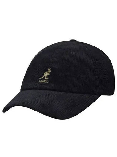 Cord Ball Cap Black - KANGOL - BALAAN 1