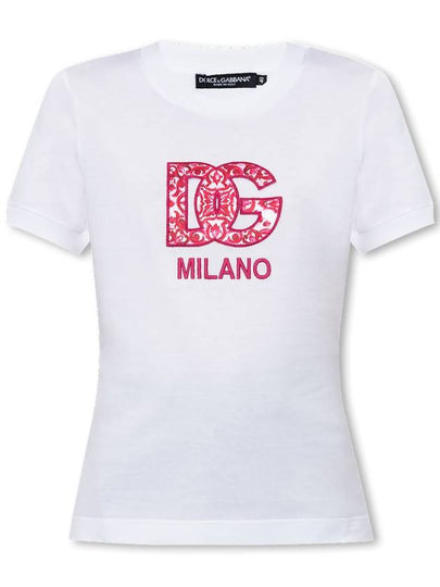 long sleeve t-shirt F8N08ZGDBVX S8400 WHITE - DOLCE&GABBANA - BALAAN 2