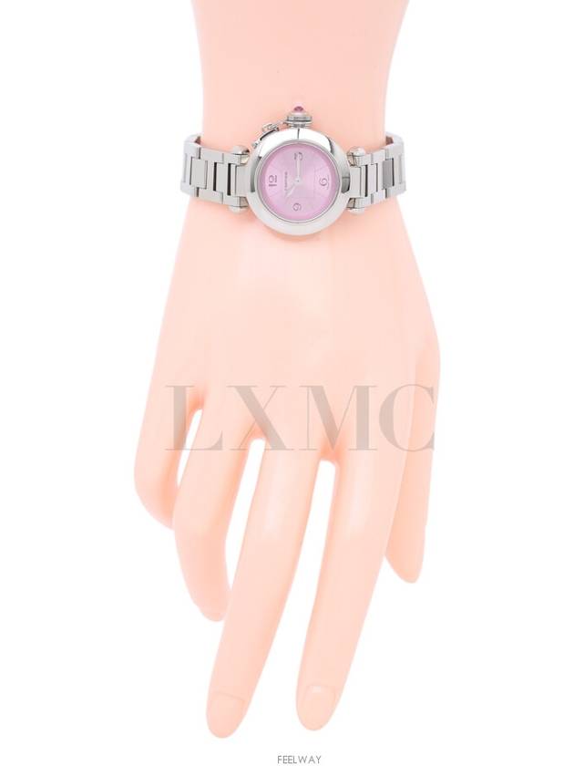 Miss Pasha Steel Watch Pink W3140023 Limited Edition - CARTIER - BALAAN 6