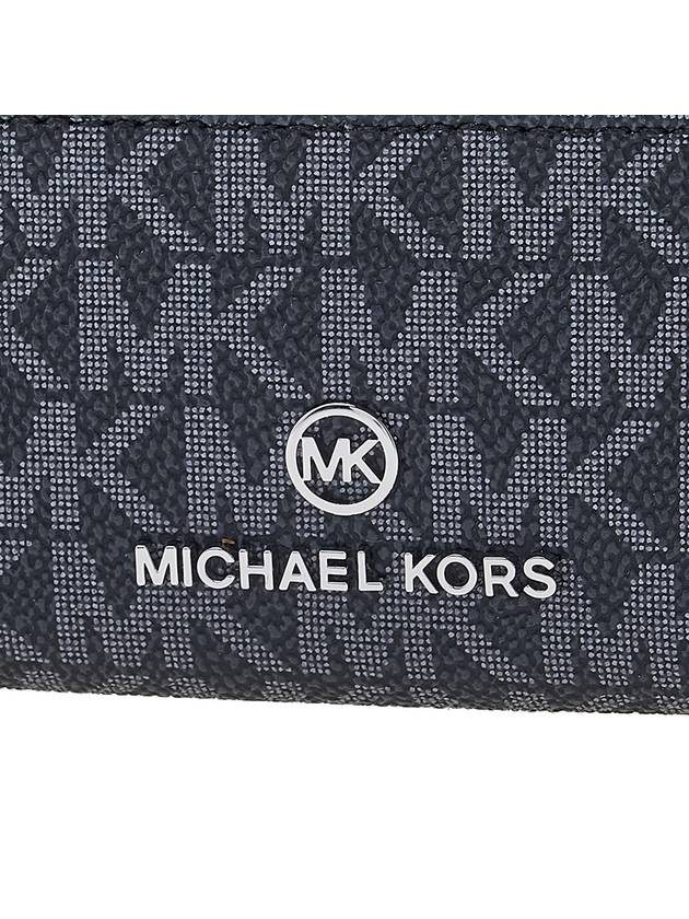 Jet Set Small Logo Card Wallet Black - MICHAEL KORS - BALAAN 7