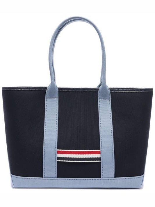 RWB Striped Canvas Small Tote Bag Navy - THOM BROWNE - BALAAN 2