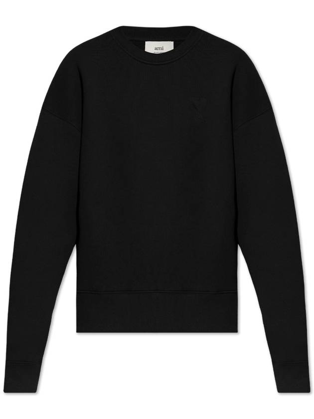 Ami Alexandre Mattiussi Sweatshirt With Logo, Women's, Black - AMI - BALAAN 1