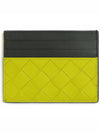 Intrecciato Two-Tone Card Wallet Camping Kiwi - BOTTEGA VENETA - BALAAN 2