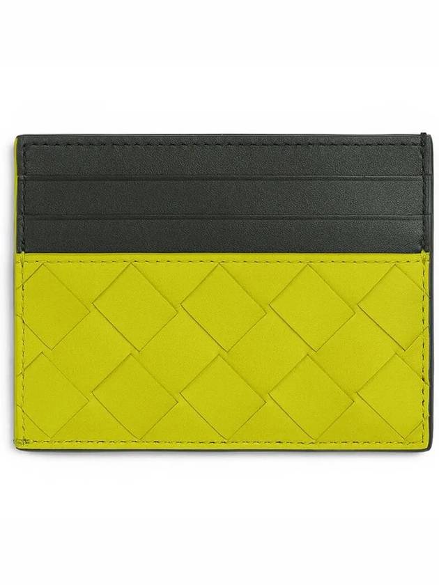 Intrecciato Two-Tone Card Wallet Camping Kiwi - BOTTEGA VENETA - BALAAN 2