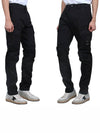 Stretch Sateen Ergonomic Lens Cargo Straight Pants Black - CP COMPANY - BALAAN 4