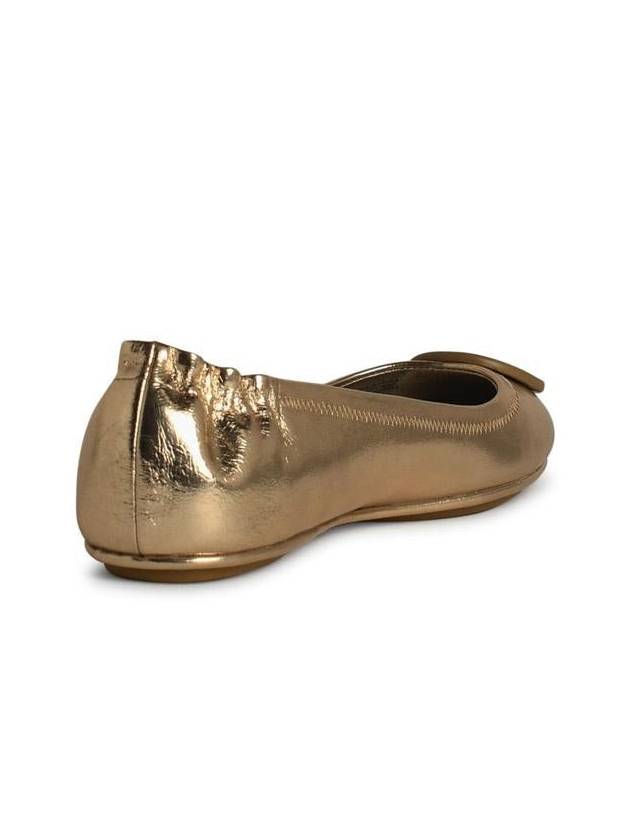 Tory Burch 'Minnie' Gold Leather Ballet Flats - TORY BURCH - BALAAN 3