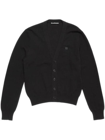 V-Neckline Cardigan Black - ACNE STUDIOS - BALAAN 1