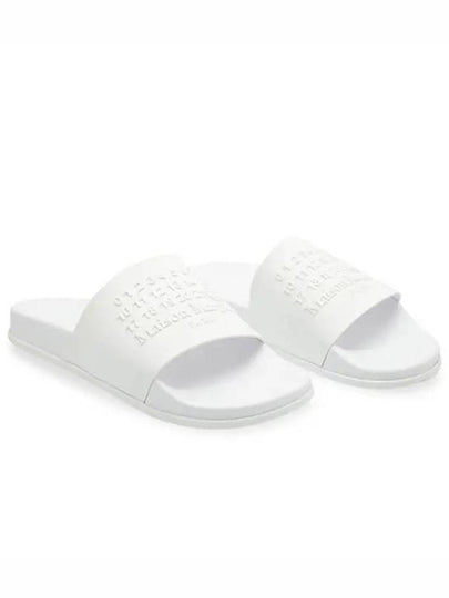 Men's Logo Rubber Slippers White - MAISON MARGIELA - BALAAN 2