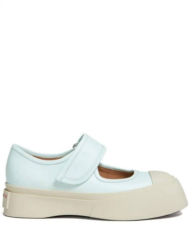 Nappa Leather Mary Jane Low Top Sneakers Mint - MARNI - BALAAN 1