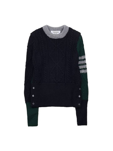 Fun Mix Cable Knit Top - THOM BROWNE - BALAAN 1