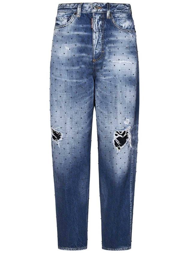 Dsquared2 Medium Everything Wash Studs 80'S Jeans - DSQUARED2 - BALAAN 1