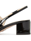 Patent Leather Slingback Heels Black - PRADA - BALAAN 9