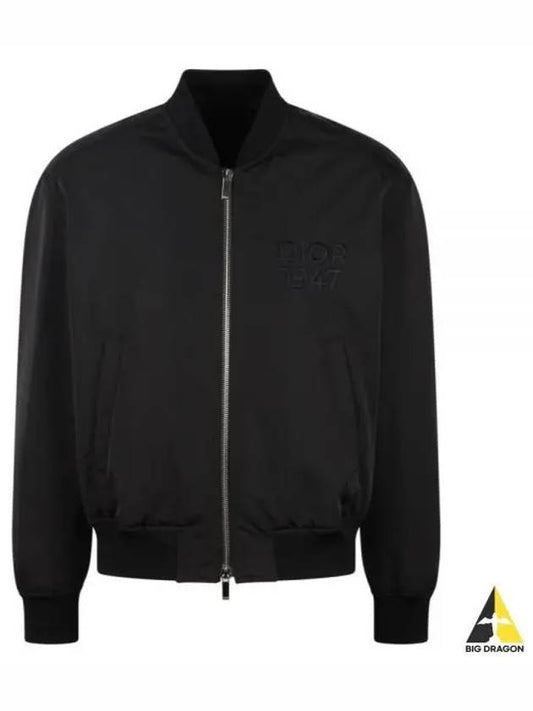 Logo Embroided Bomber Jacket Black - DIOR - BALAAN 2