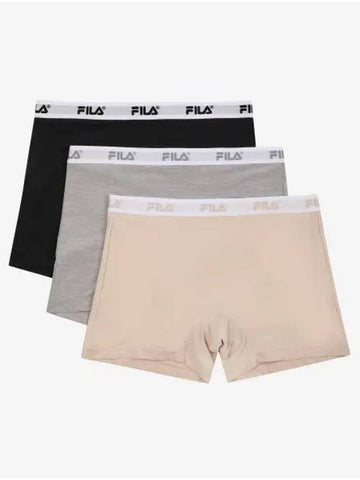 UNDERWEAR Linear Logo Band Women s Square Rose 3 Pack FI4DRG2103FBLK - FILA - BALAAN 1