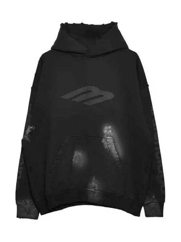 Logo Print Hoodie Black - BALENCIAGA - BALAAN 2