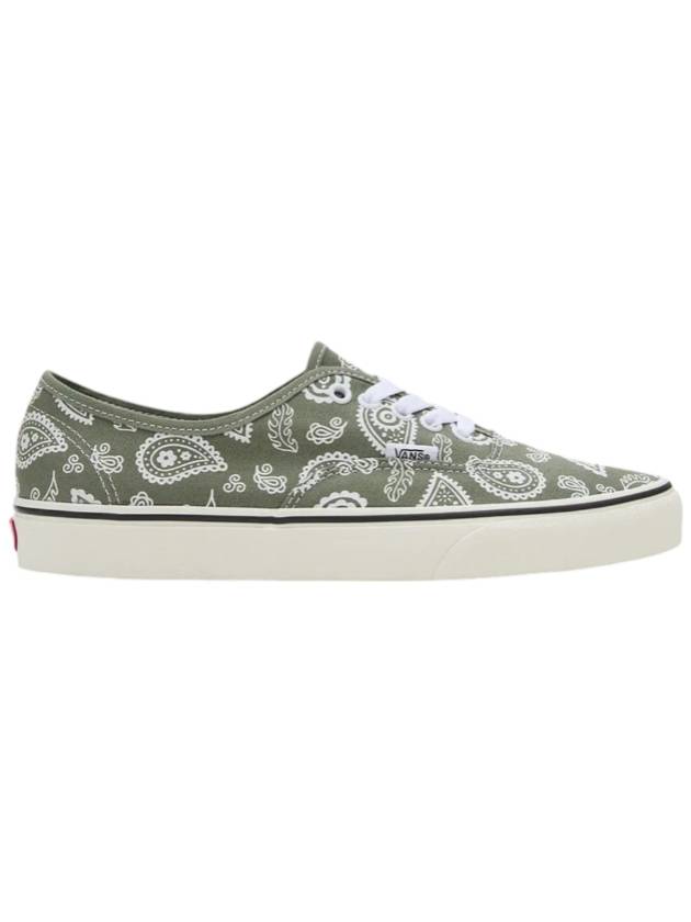 Authentic Primavera Paisley Low Top Sneakers Olive - VANS - BALAAN 1