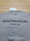 Back Logo Print Crew Neck Sweatshirt Grey - WOOYOUNGMI - BALAAN 9