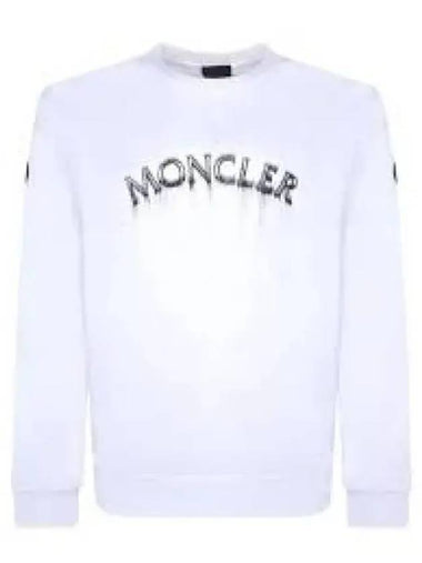 Logo printing sweatshirt white I30918G00004809KR001 1284007 - MONCLER - BALAAN 1