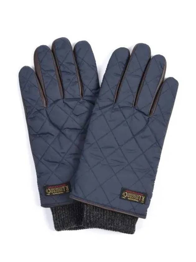 Touch Screen Quilted Field Gloves Navy - POLO RALPH LAUREN - BALAAN 1