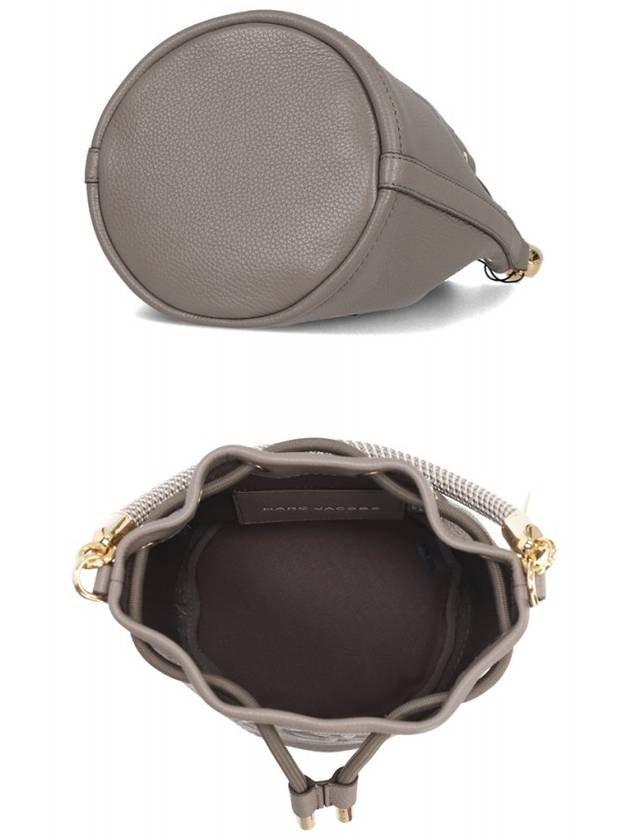 The Leather Bucket Bag Beige Grey - MARC JACOBS - BALAAN 6