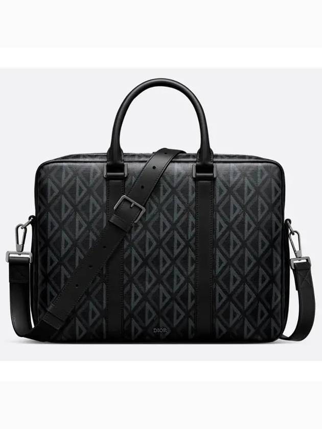 Diamond Zipper Brief Case Black - DIOR - BALAAN 2