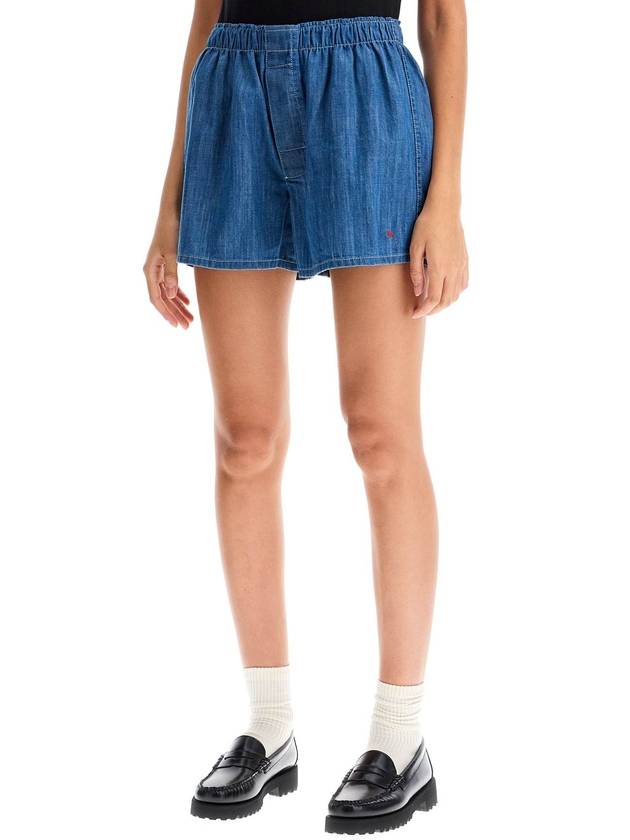 chambray shorts - HOMMEGIRLS - BALAAN 4