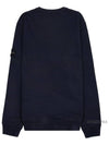 Wappen Patch Crew Neck Cotton Sweatshirt Navy - STONE ISLAND - BALAAN 3