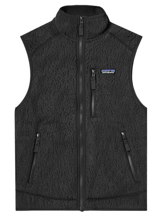 Men's Retro Pile Vest Black - PATAGONIA - 1