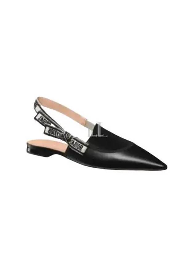 J'adior Slingback Flat Black - DIOR - BALAAN 2