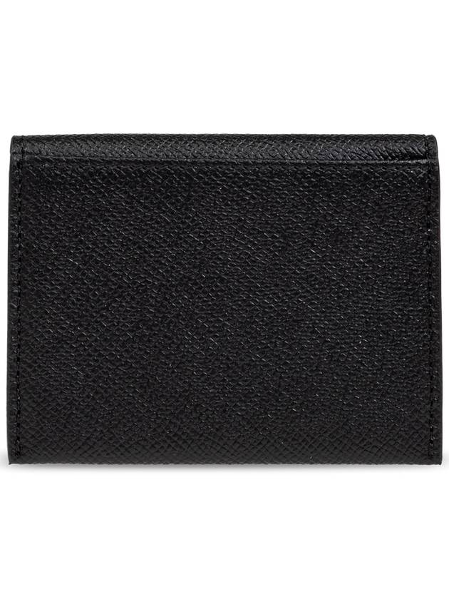 FERRAGAMO Leather Card Case, Women's, Black - SALVATORE FERRAGAMO - BALAAN 3