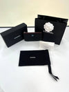 Full set classic clutch mini caviar black silver mini pouch A82365 - CHANEL - BALAAN 9