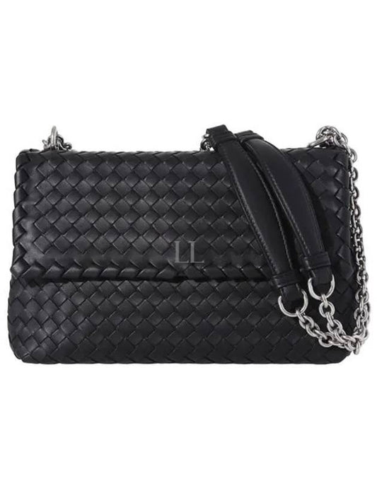 Olimpia Shoulder Bag Black - BOTTEGA VENETA - BALAAN 2