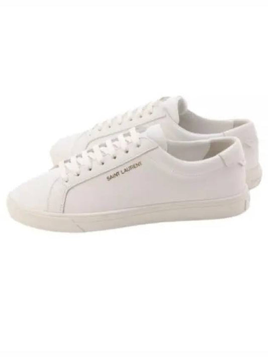 Women's Andy Low Top Sneakers White - SAINT LAURENT - BALAAN 2