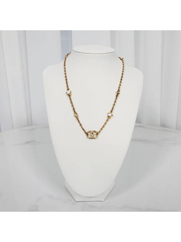 24C Crystal Star CC Logo Women Necklace Gold ABC822 B15459 NU624 - CHANEL - BALAAN 2