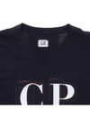 Graphic Logo Print Short Sleeve T-Shirt Navy - CP COMPANY - BALAAN 4