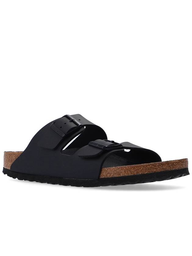 Arizona Double Buckle Slippers Black - BIRKENSTOCK - BALAAN 5